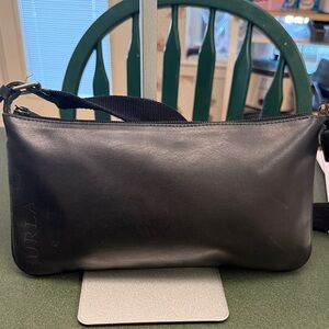 Furla Black Leather Shoulder Bag